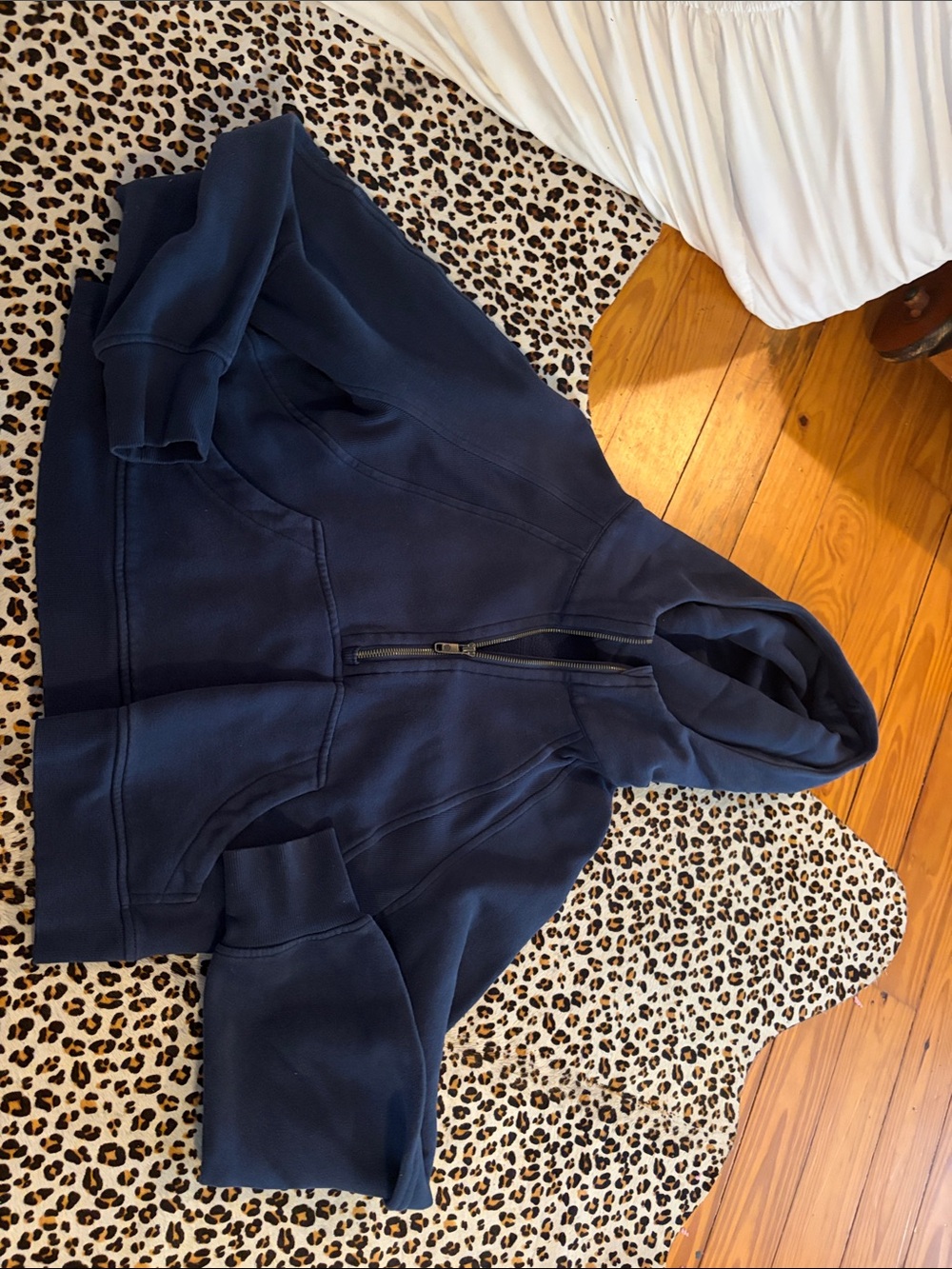 lululemon athletica Navy Full-Zip Hooded Teddy Jacket